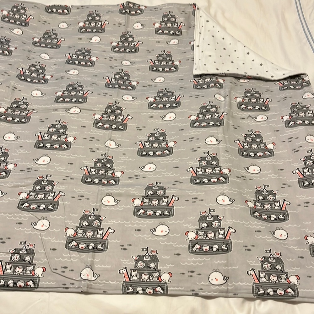 Noah’s ark baby receiving blanket